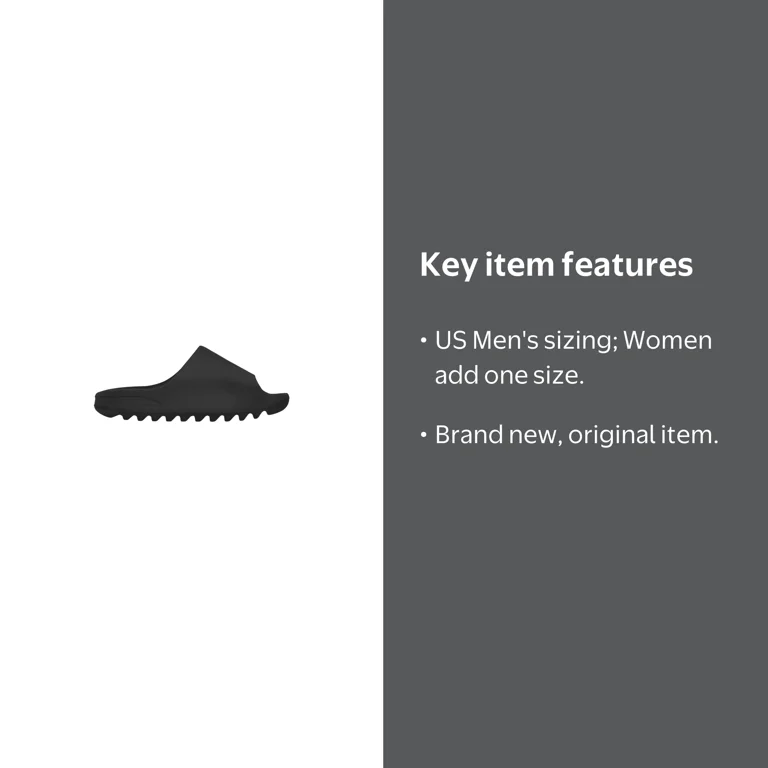YZY YS-01 Slide Black - Walmart.com