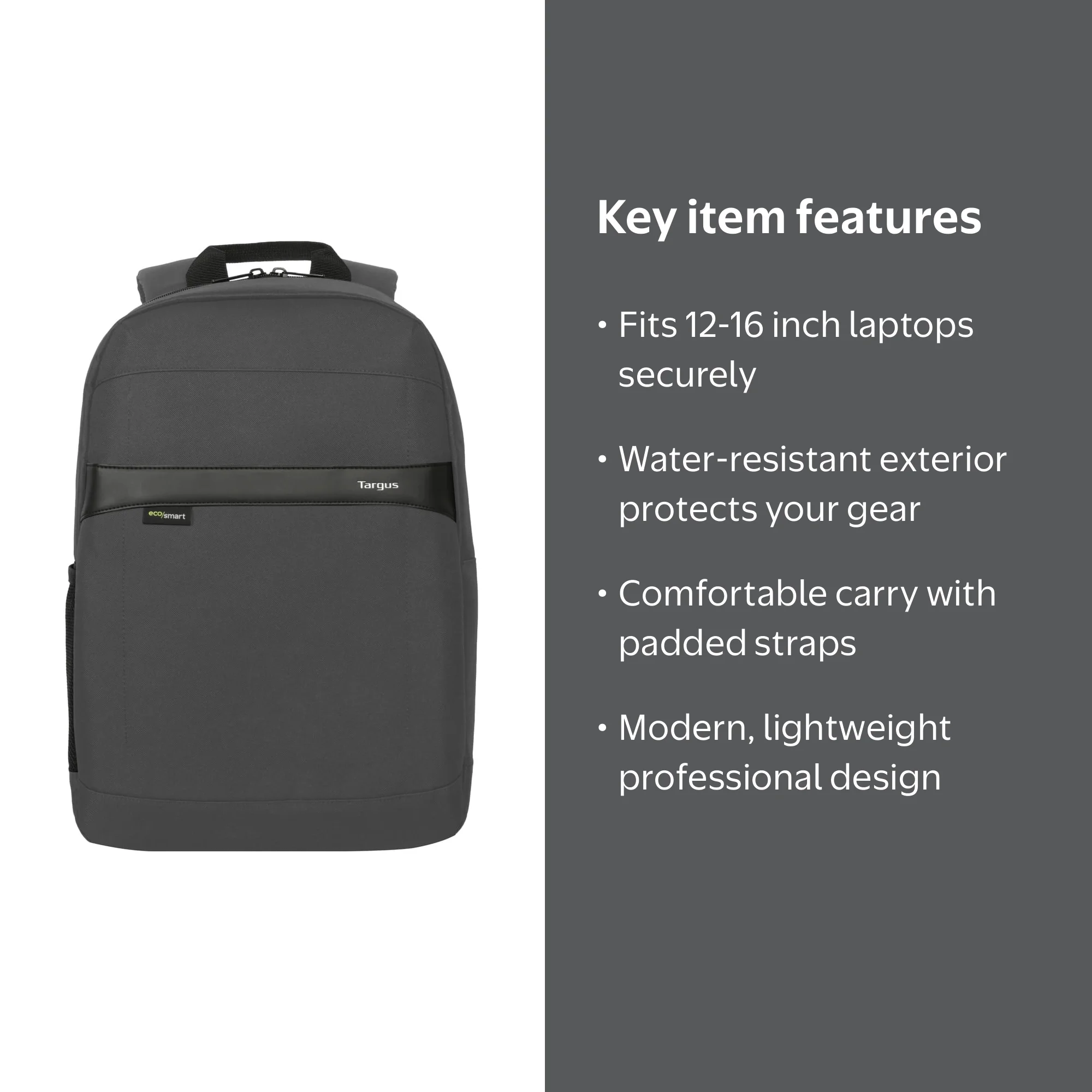 targus notebook backpack with rain cover 15.6 Cypress Slim EcoSmart Designed for Business Traveler and Class Fit Up to 15.6-Inch Laptop/Notebook, Black (TBB584GL) : Electronics It features water bottle pockets for easy hydration Targus 15.6