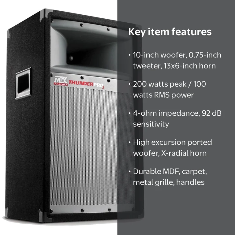 MTX Audio Pro 2 TP1100 200 Watt 10