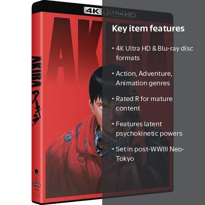 Sony Pictures Entertainment, Akira 4K Ultra HD + Blu-ray, Action