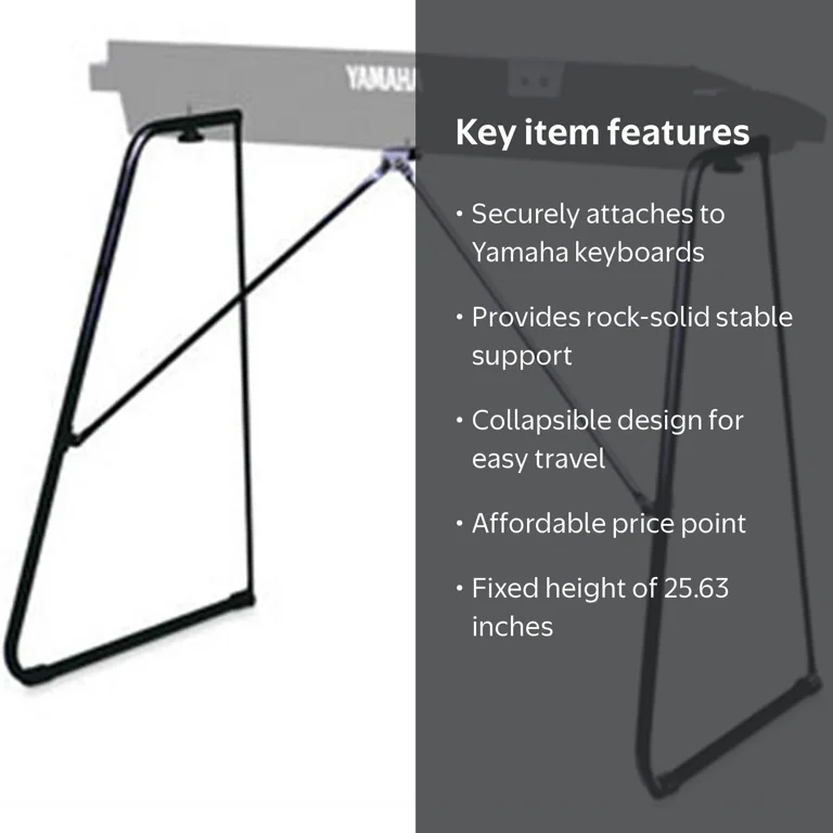 Yamaha, Attachable Keyboard Stand, Collapsible, 25.63 inches