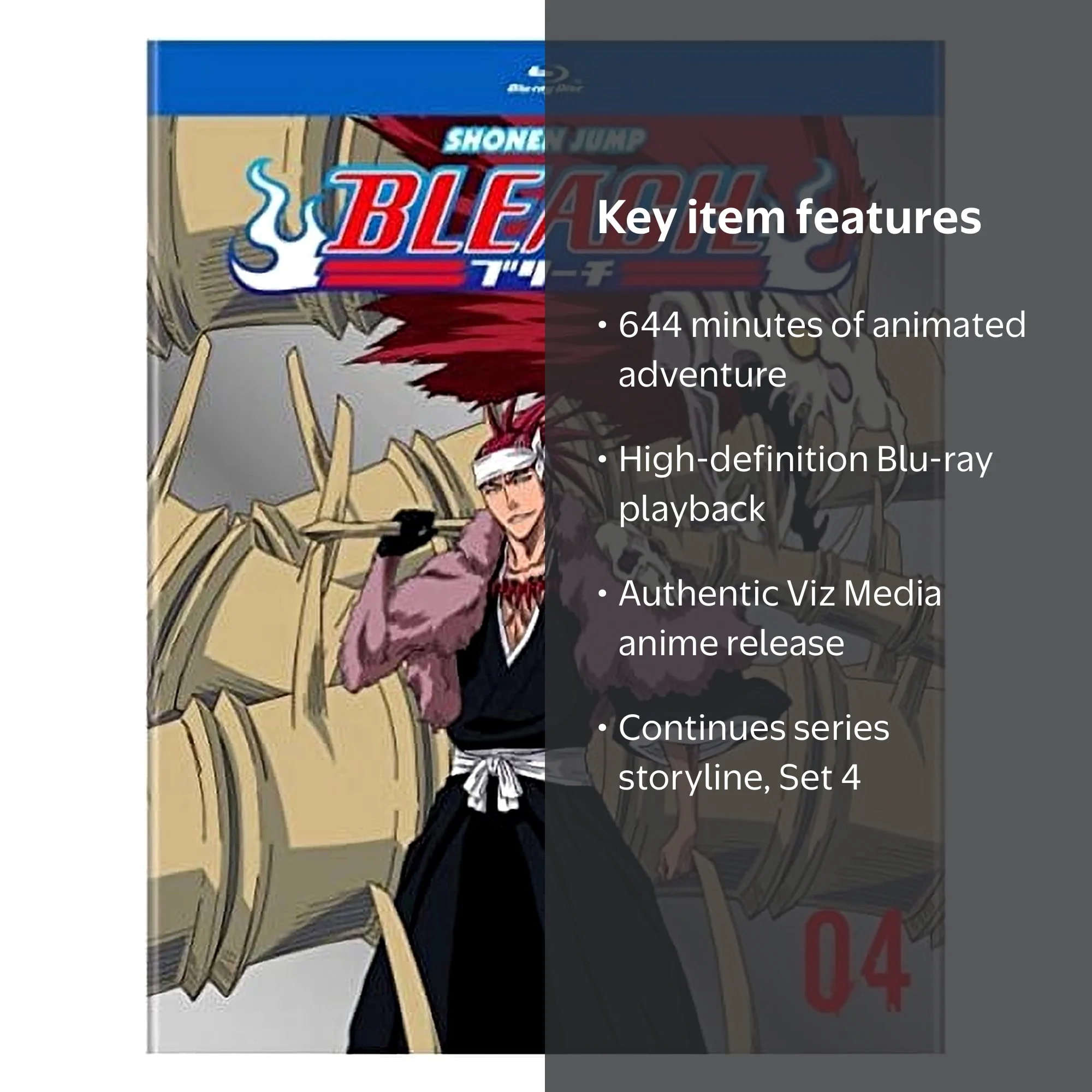 SDS, Anime Blu-ray, Set 4, Bleach TV series continues battle