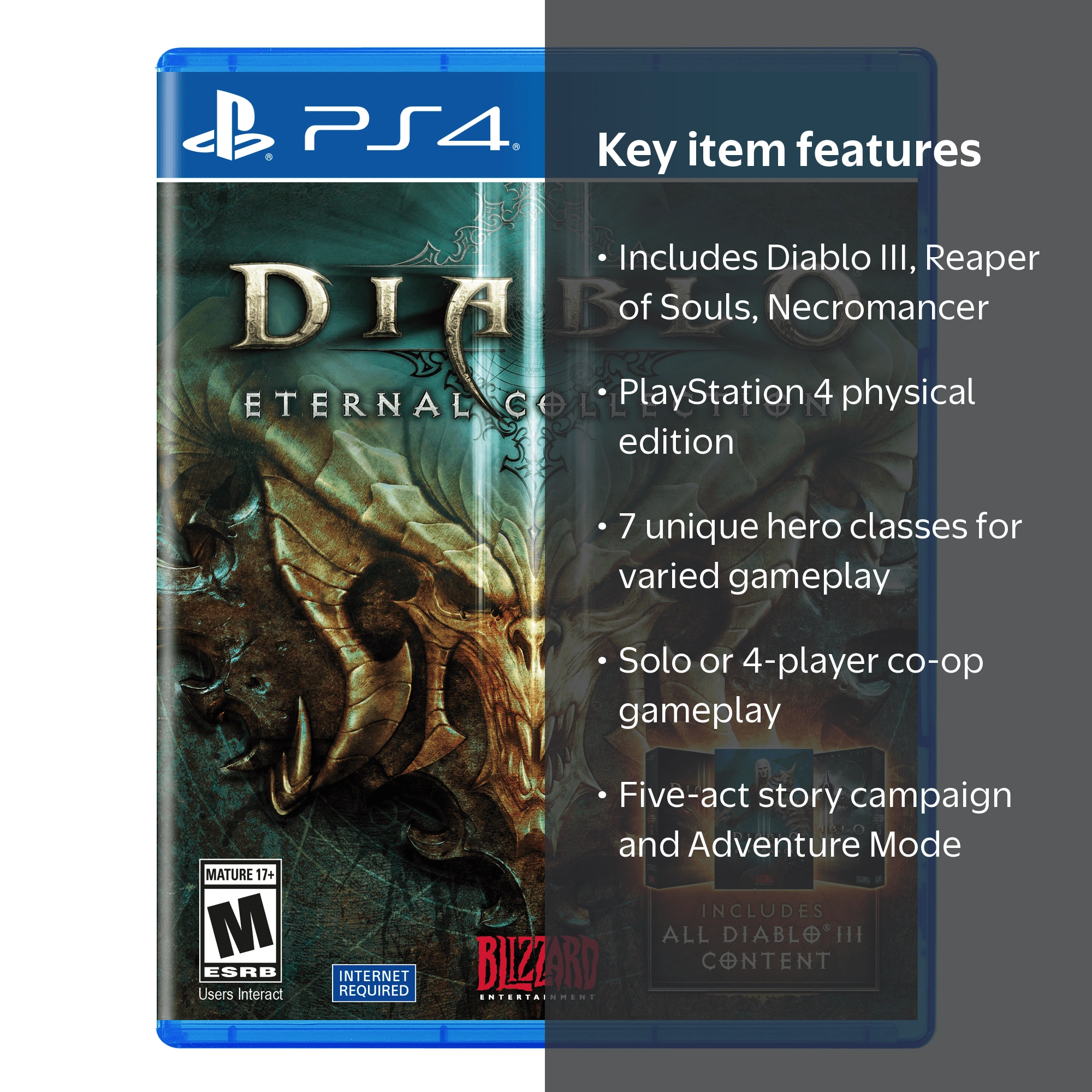 Diablo III Eternal Collection, Activision, PS4, Action Role