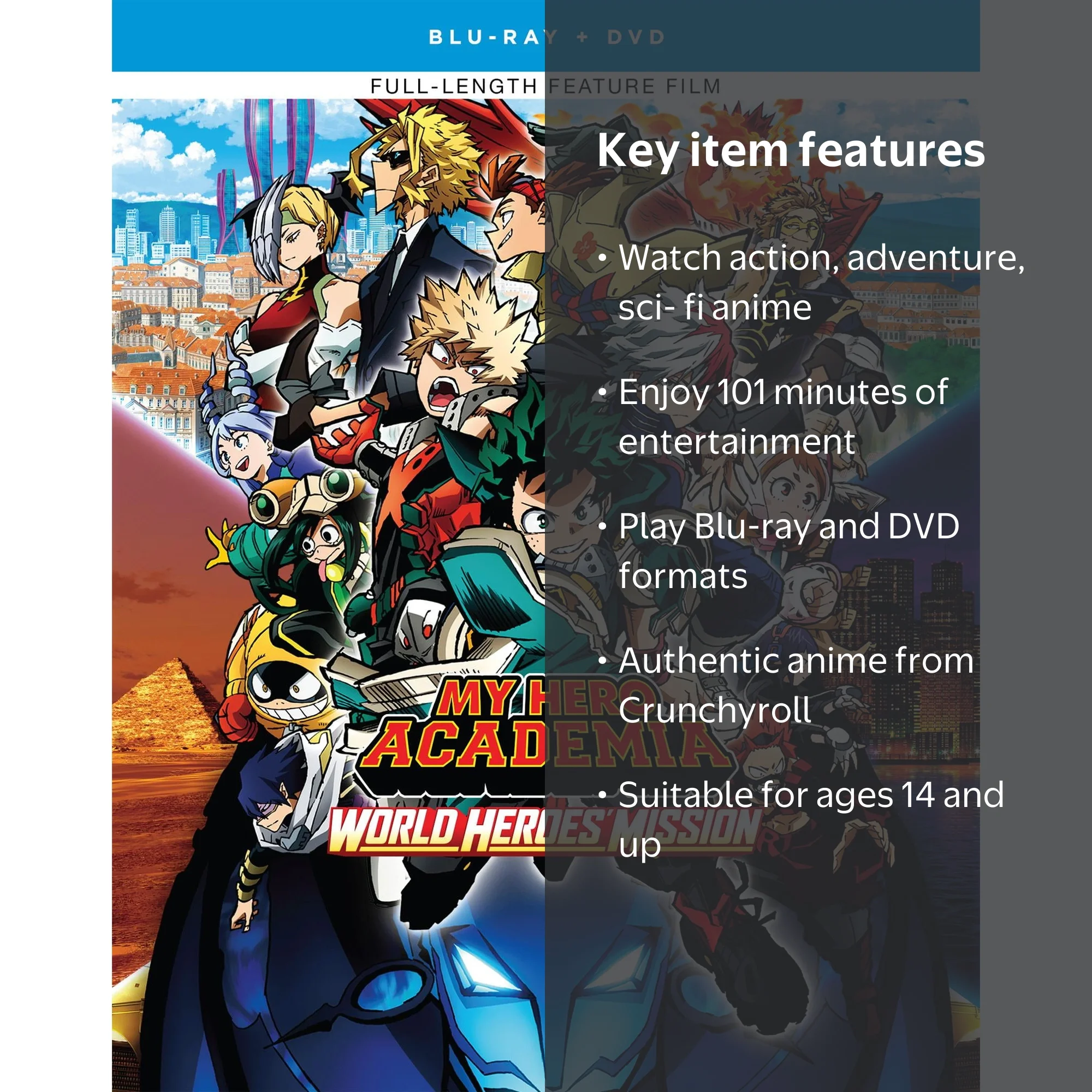 My Hero Academia: World Heroes' Mission Blu-ray + DVD, TV-14