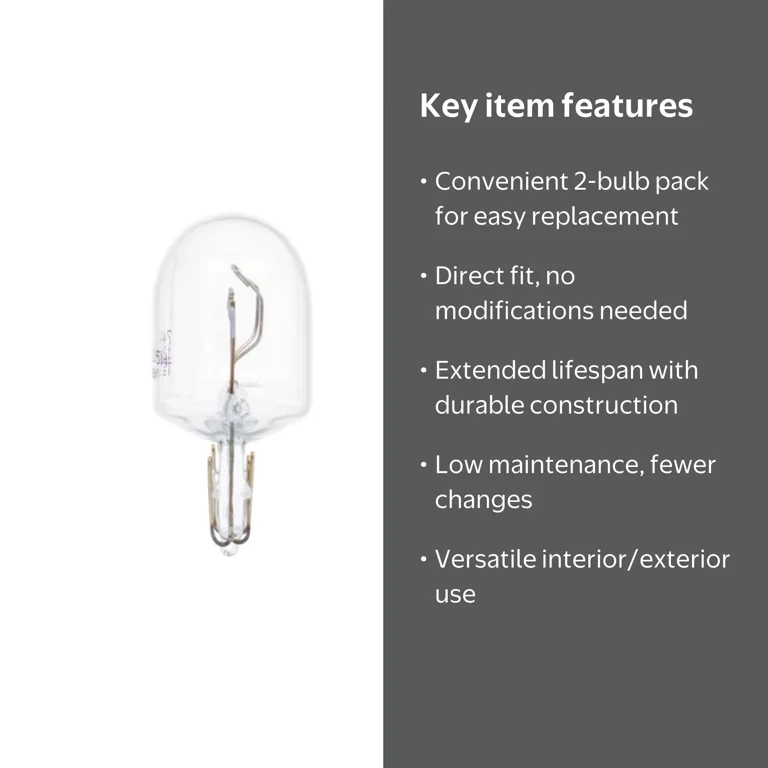 Sylvania 7444 Long Life Mini Bulb, 2 Pack, Compatible with