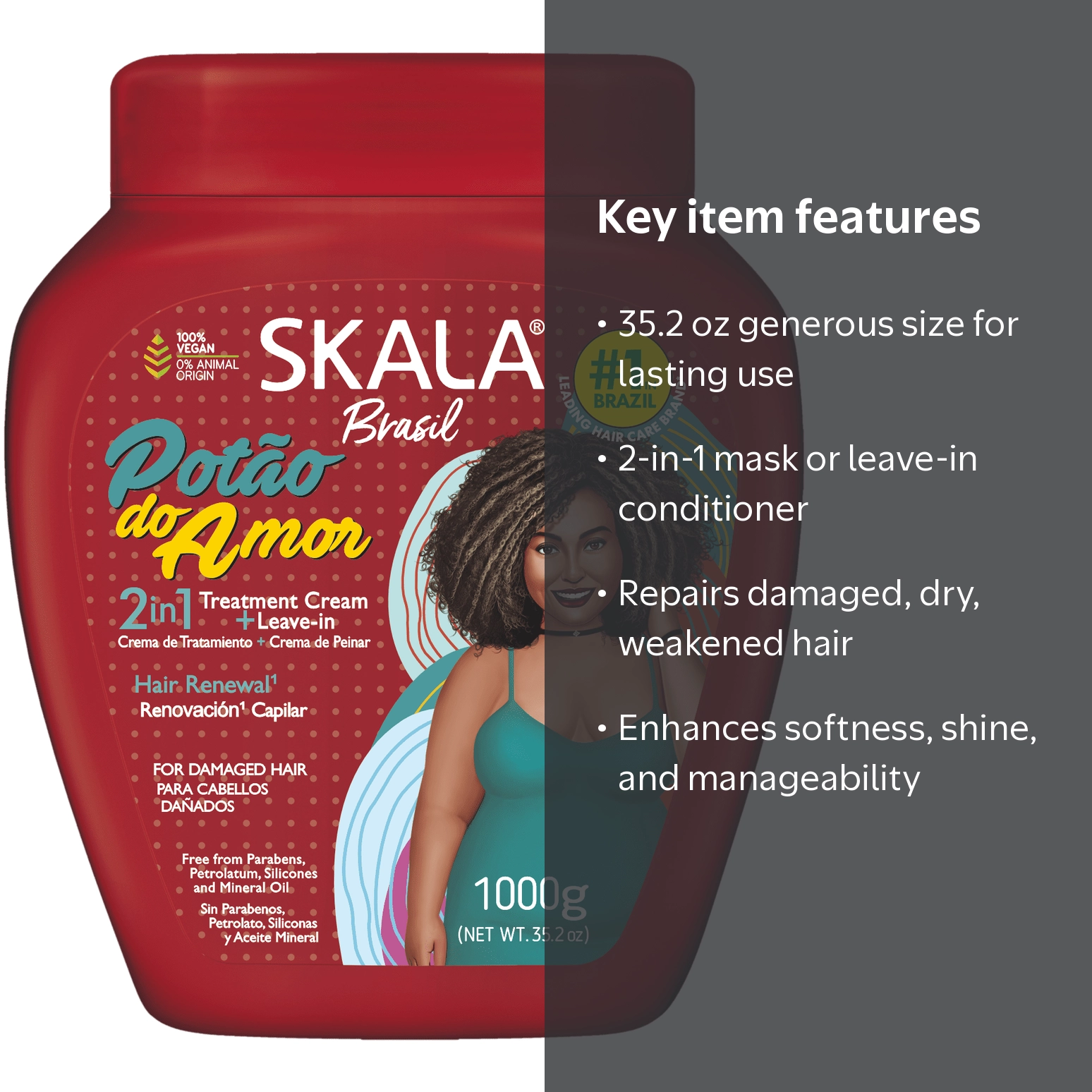 Skala Potão do Amor 2-in-1 Hair Treatment Cream & Leave In