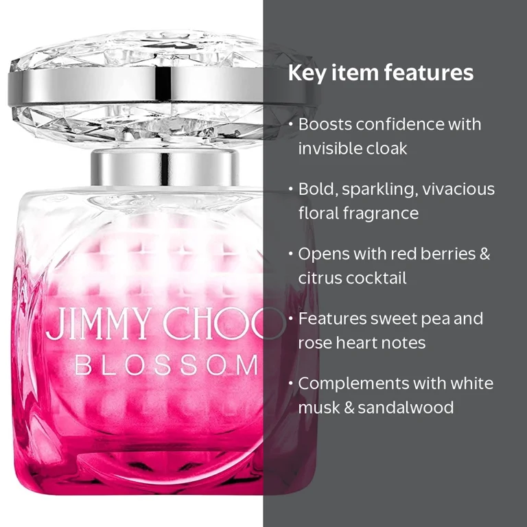 香水(女性用) JIMMY CHOO BLOSSOM 100ml Eau de Parfum Jimmy Choo Blossom Eau de Parfum Spray, 3.3 oz, 100 ml, Feminine