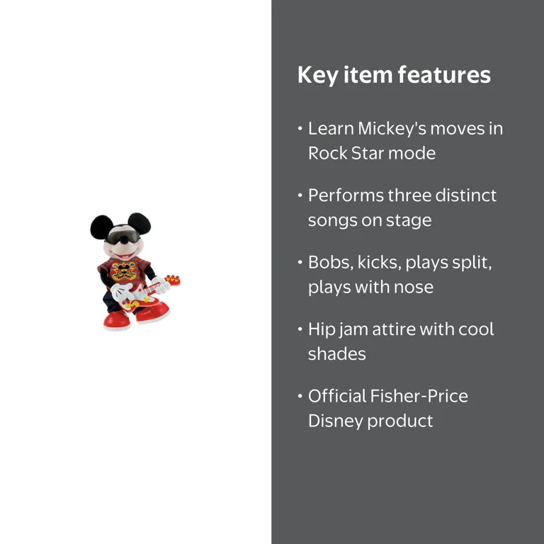 Fisher-Price Rock Star Mickey - Musical Disney Toy for Kids