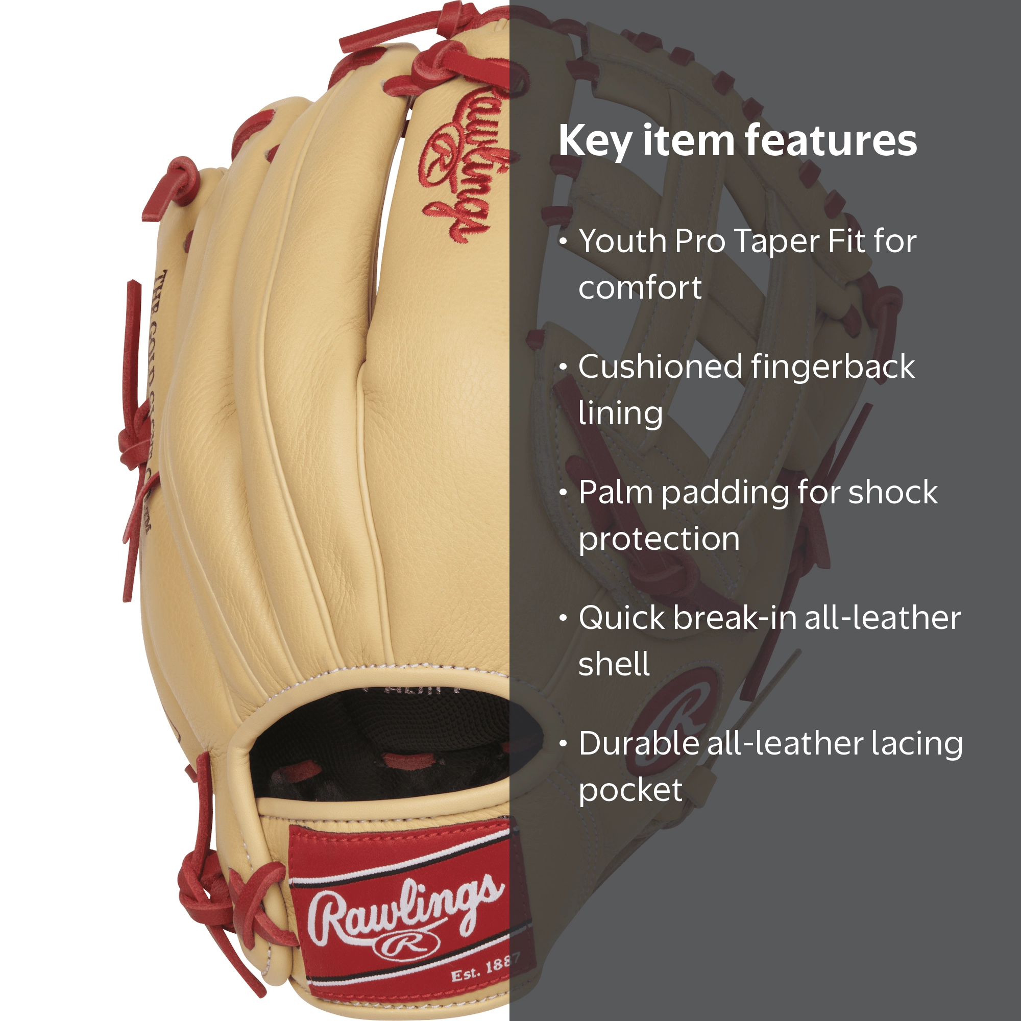 Rawlings Select Pro Lite 12-inch Youth Glove, Bryce Harper, Right