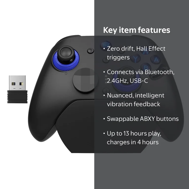 NYXI TMR Hall Effect Controller - Zero Drift, Adjustable Tension