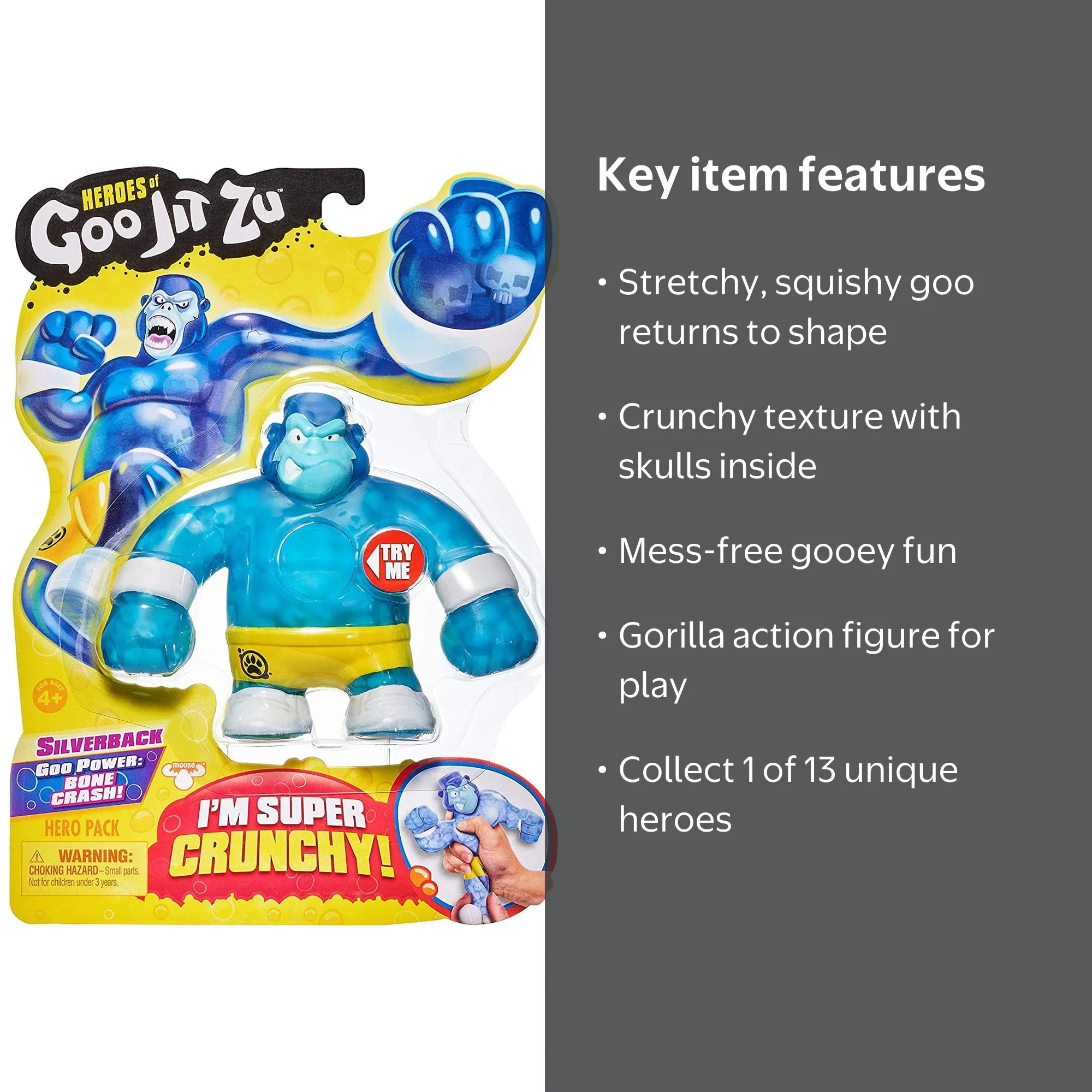 Brand New Series - Heroes of Goo Jit Zu Crunchy Silverback Gorilla
