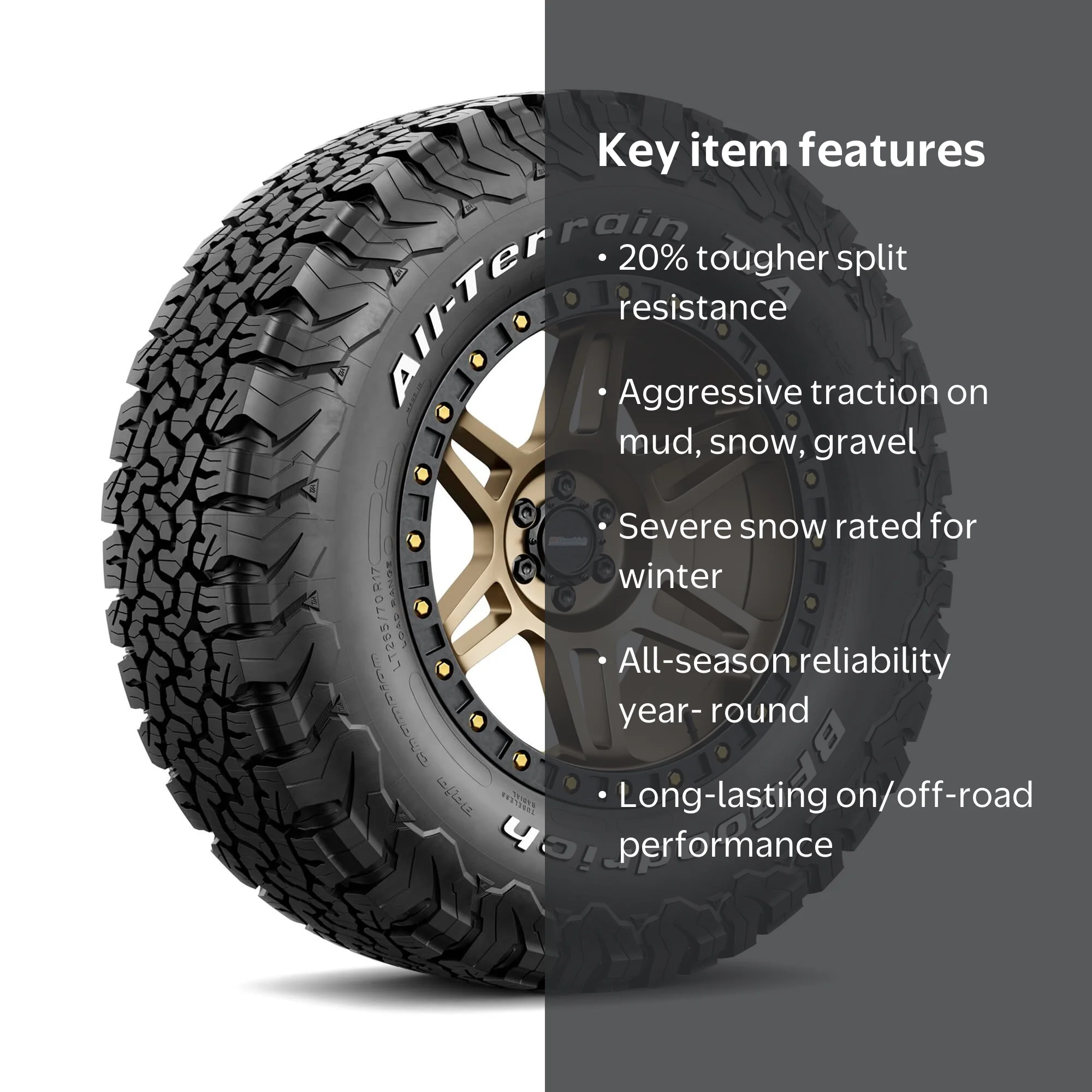 BFGoodrich All-Terrain T/A KO2 All-Season Tire LT295/55R20/E