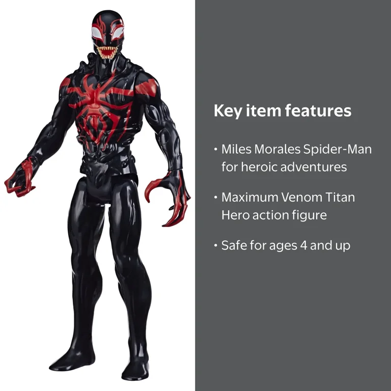 Spider-Man, Action Figure, Titan Venom Miles Morales, Ages 4 and