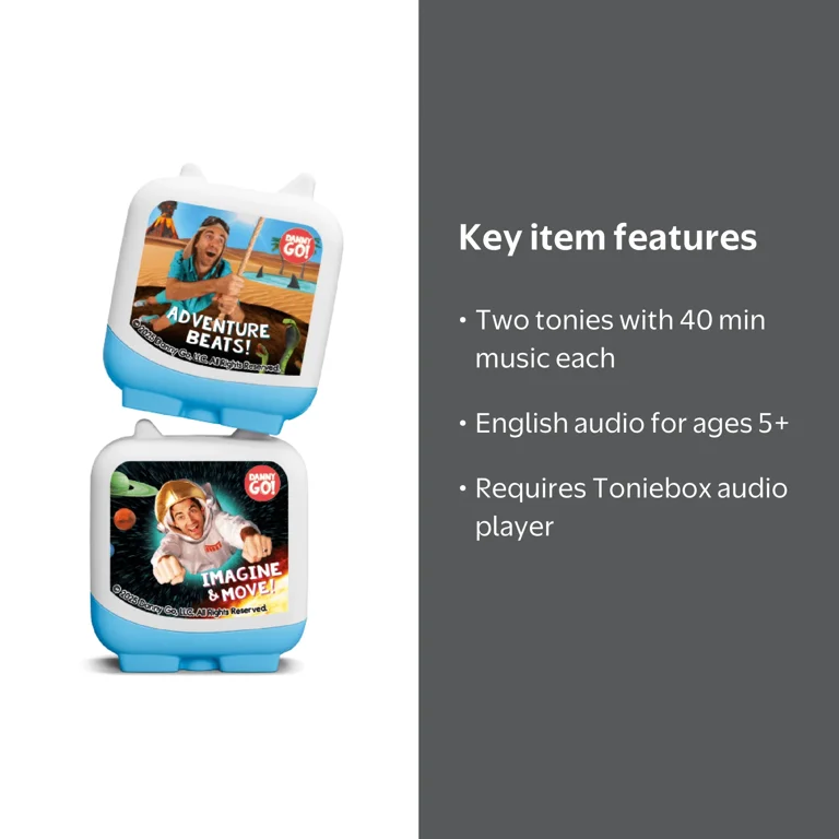 tonies Clever Tonie - Danny Go! Adventure Beats (2pk), Age Group 5