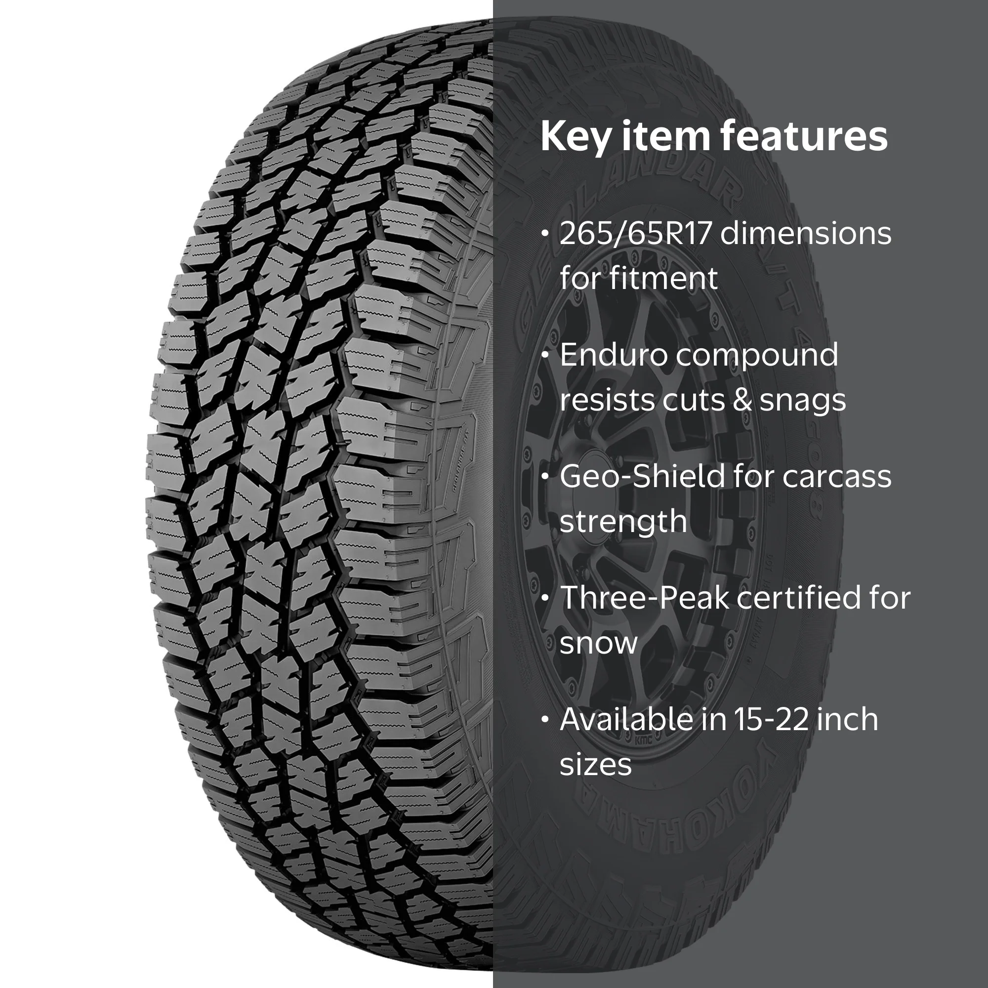 Yokohama Geolandar A/T4 G018 All Terrain 265/65R17 112T Light