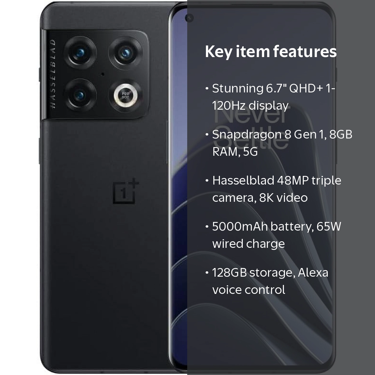 OnePlus, Smartphone, NE2215, Black, 6.7 QHD+ 120Hz Display