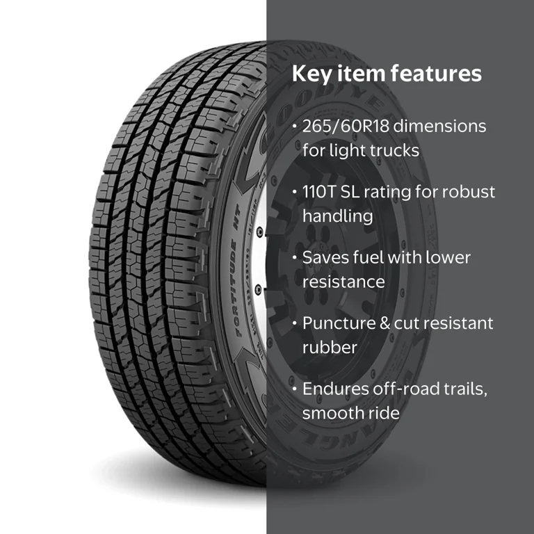 Goodyear Wrangler Fortitude HT 265/60R18 110T All-Season Light
