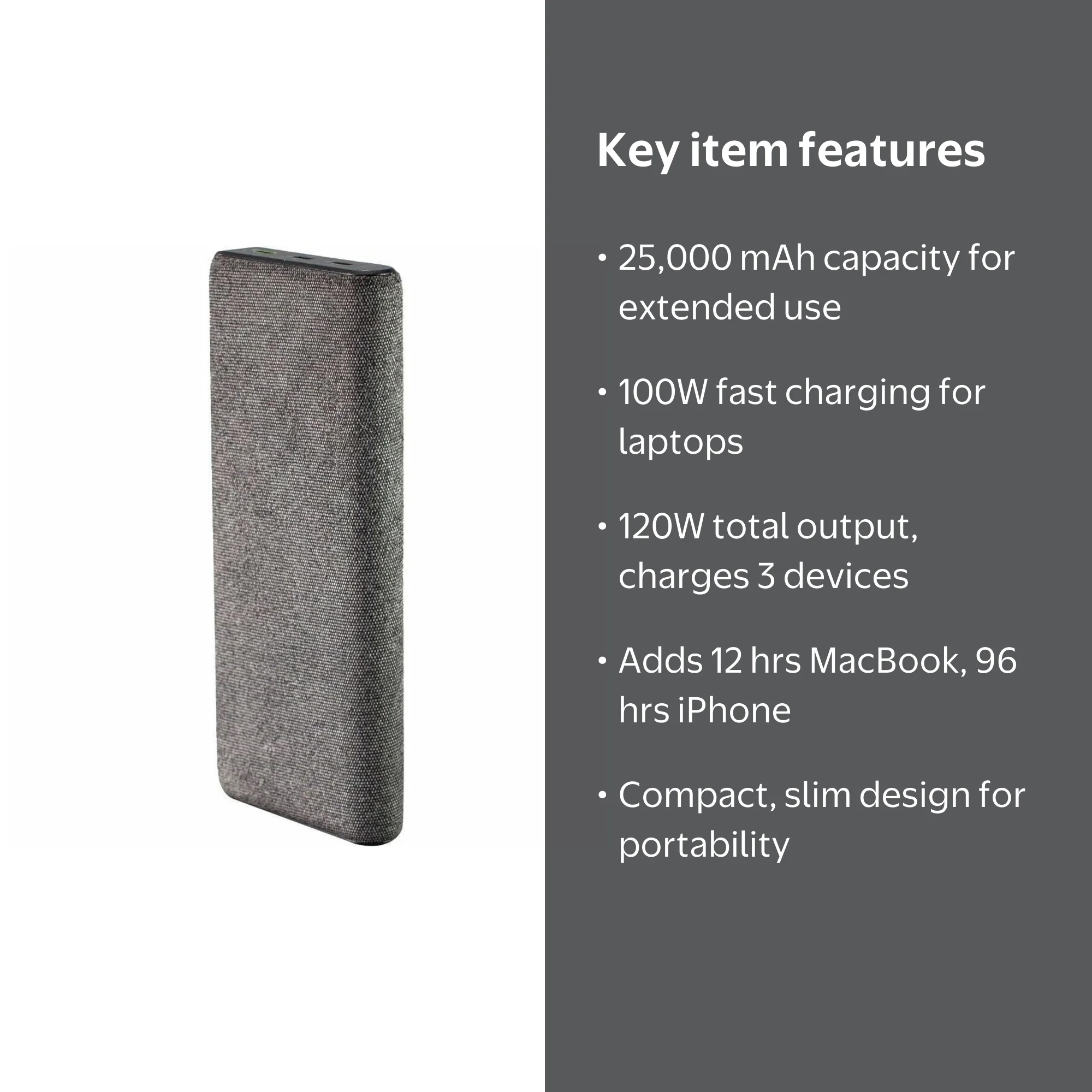 mophie powerstation pro XL 25,000 mAh Portable Charger for Phones