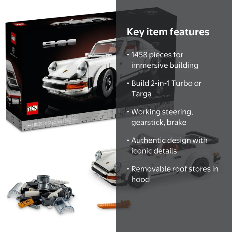 LEGO, Porsche 911 Collectible Set, 10295, 1458 Pieces - Walmart.com