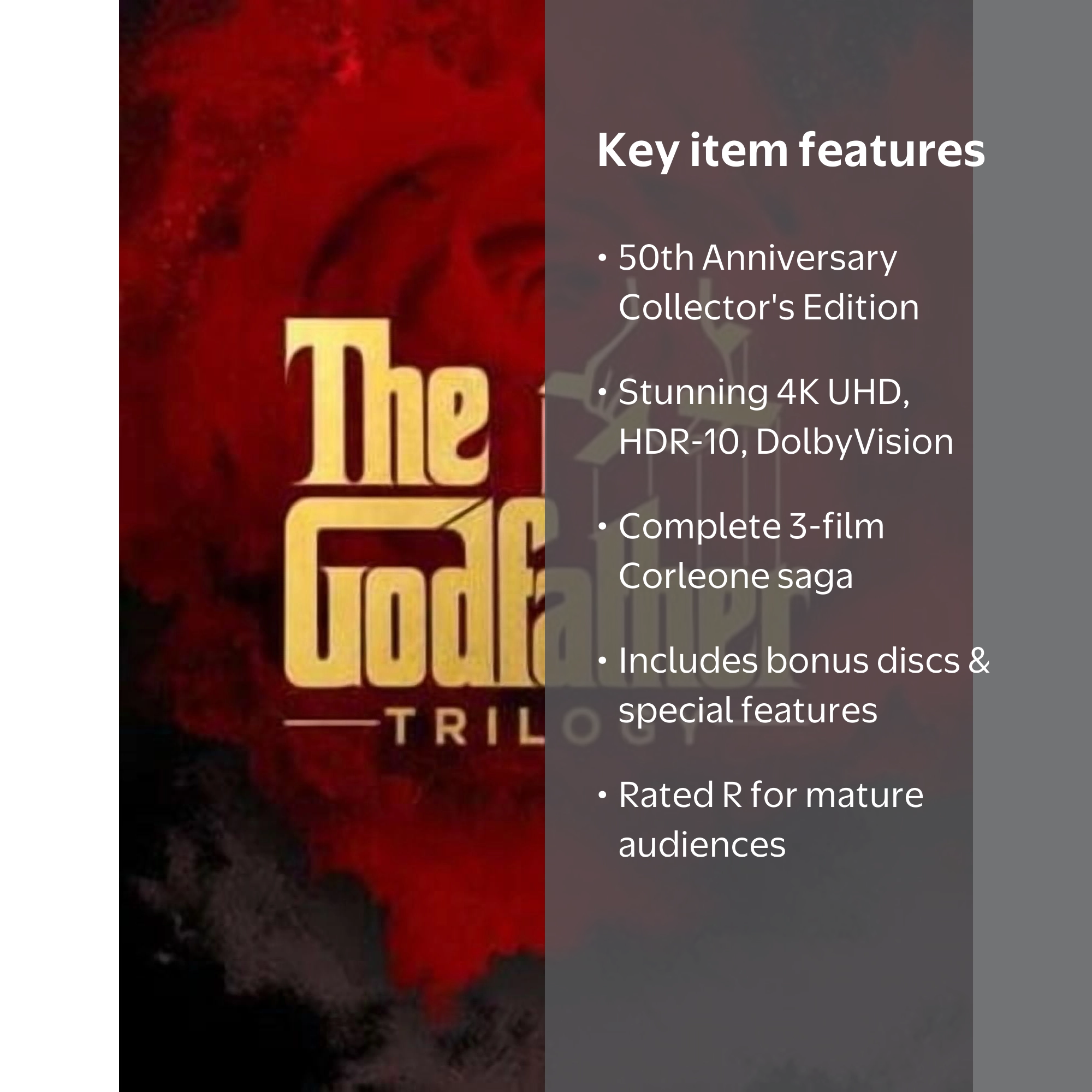The Godfather Trilogy (50th Anniversary) (4K Ultra HD + Digital