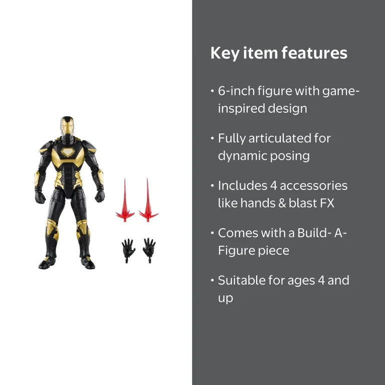 Hasbro Marvel Legends Series Gamerverse Iron Man Action Figure, 6