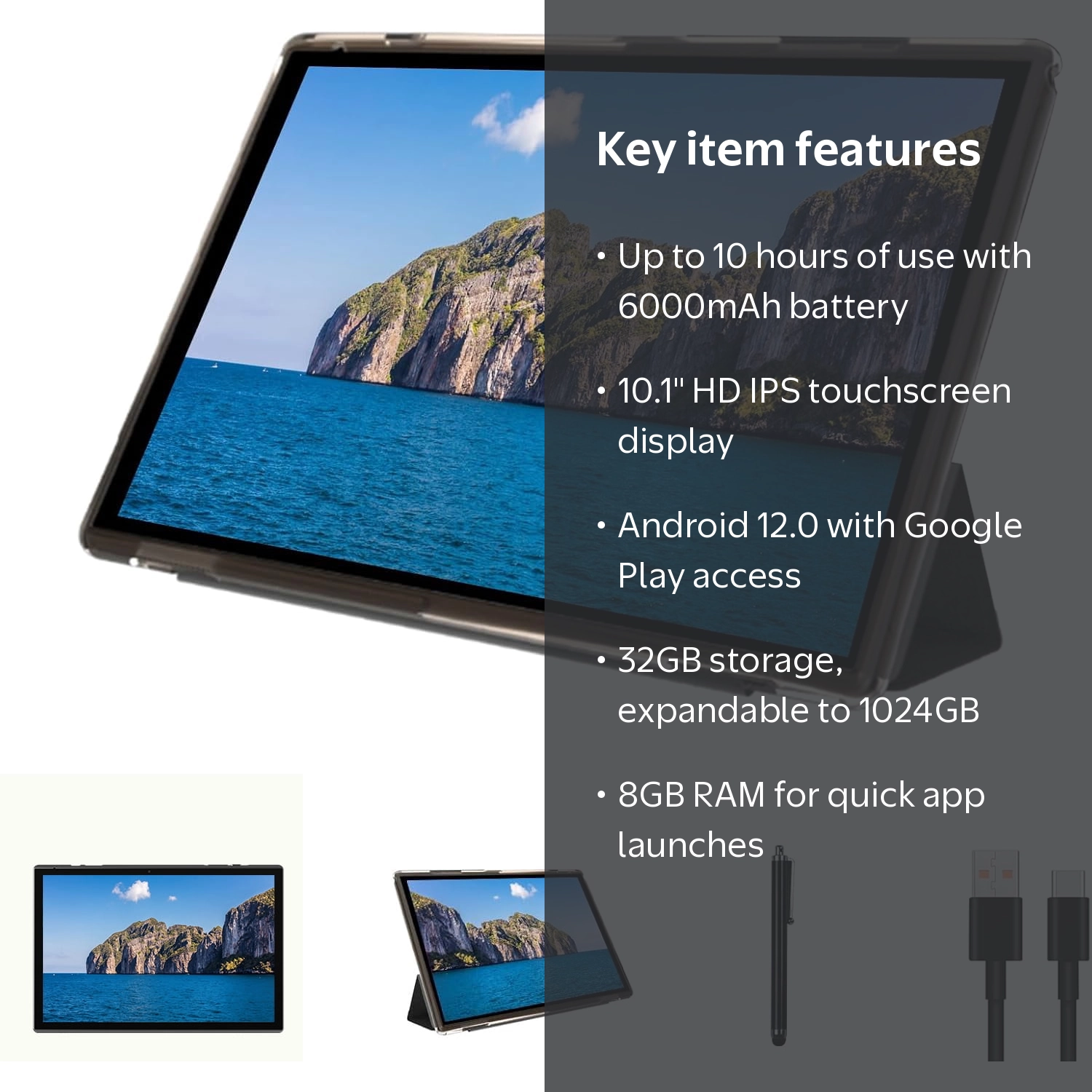NOVOJOY, Tablet, 10 inch, Android 15, 8GB RAM, 32GB ROM - Walmart.com