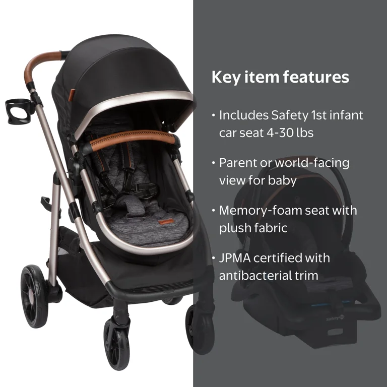 Monbebe 6 in 1 Modular Infant & Toddler Travel System Stroller