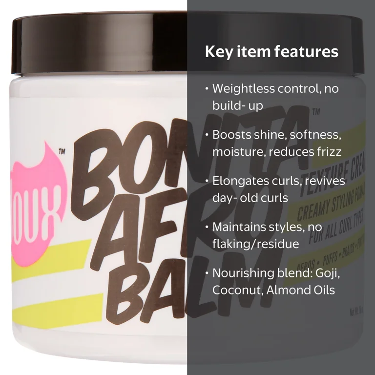 The Doux, Afro TXT CRM 16oz, Moisturizing Curly Hair Cream Balm