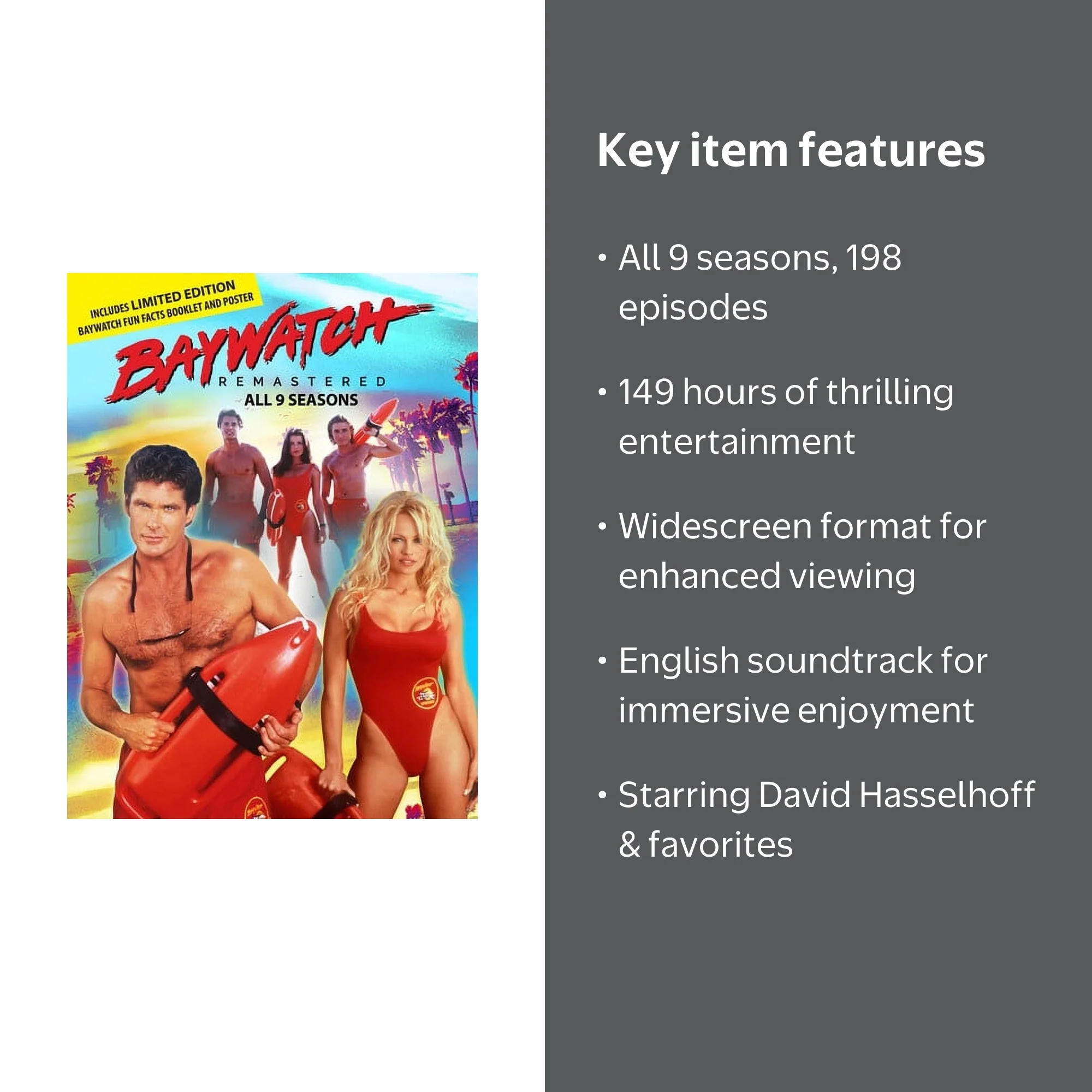 Free Shipping! SDS Baywatch The Complete Series DVD Season 1-9 198