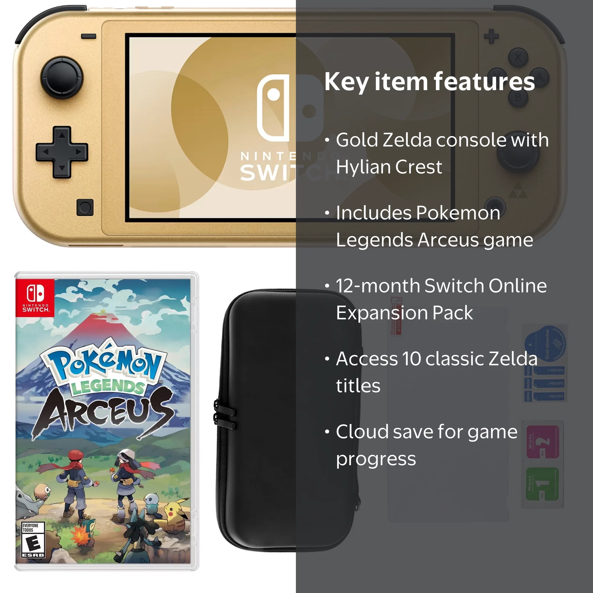 Nintendo Switch Lite Hyrule Console with Pokemon: Legends Arceus