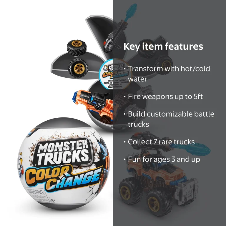 5 Surprise Monster Trucks Series 3 Color Change by ZuruAges 3 and
