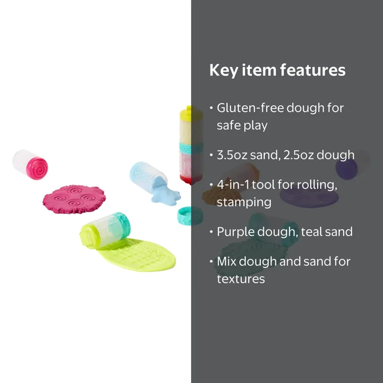 Wonder Factory Never Dry Dough & Sand Starter Set - Purple Dough +