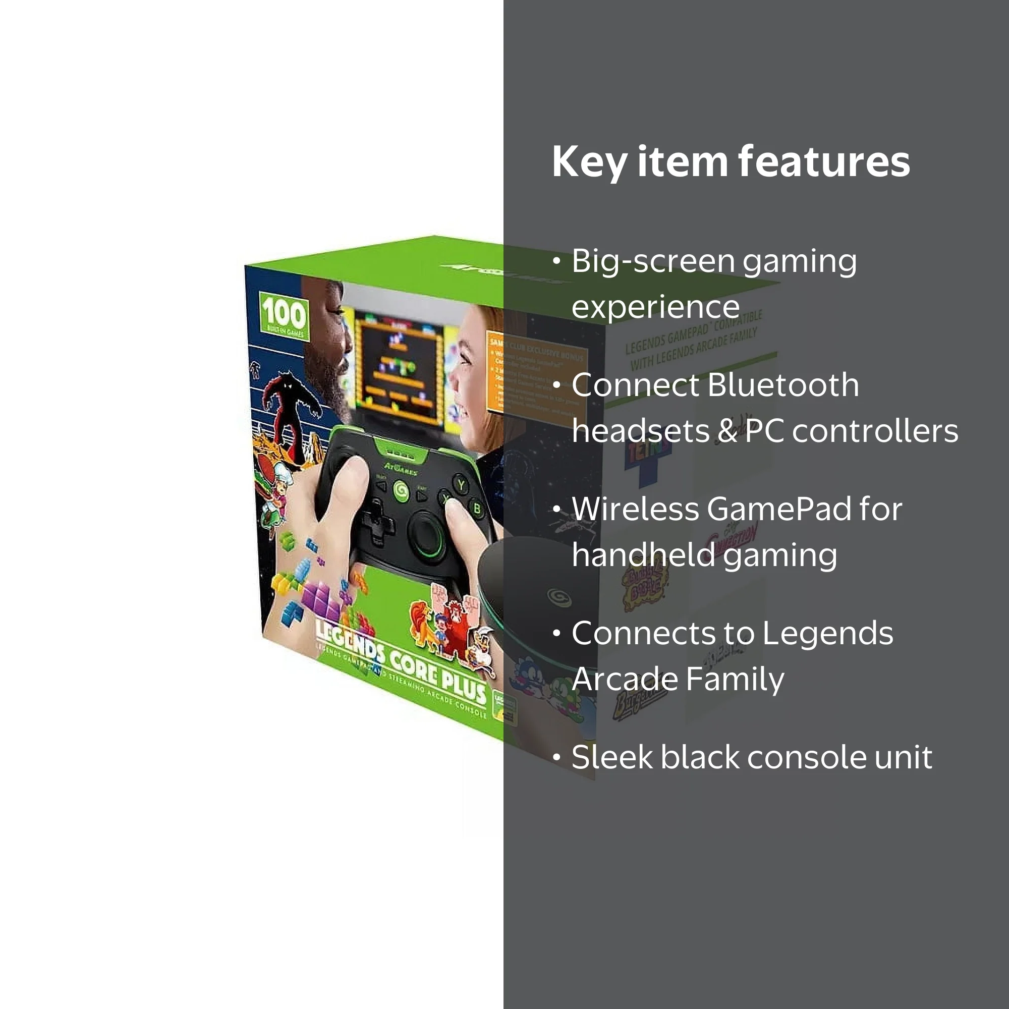 AtGames Legends Core Plus, Wireless Retro Game Console and