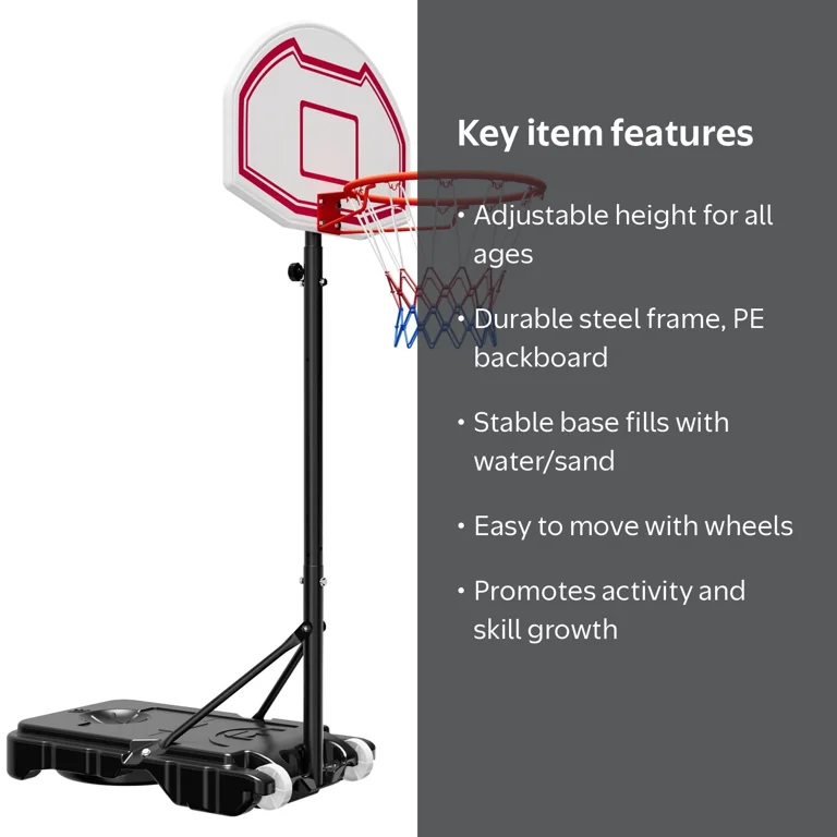 KJ★バーベルプレートセット10×2 5×2 2.5×6 1.25×6 KFFKFF Portable Basketball Hoop with Adjustable Height, 5.2 to 6.9