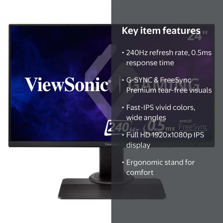ViewSonic Ultra XG2431 24 Inch 1080p 0.5ms 240Hz Gaming Monitor