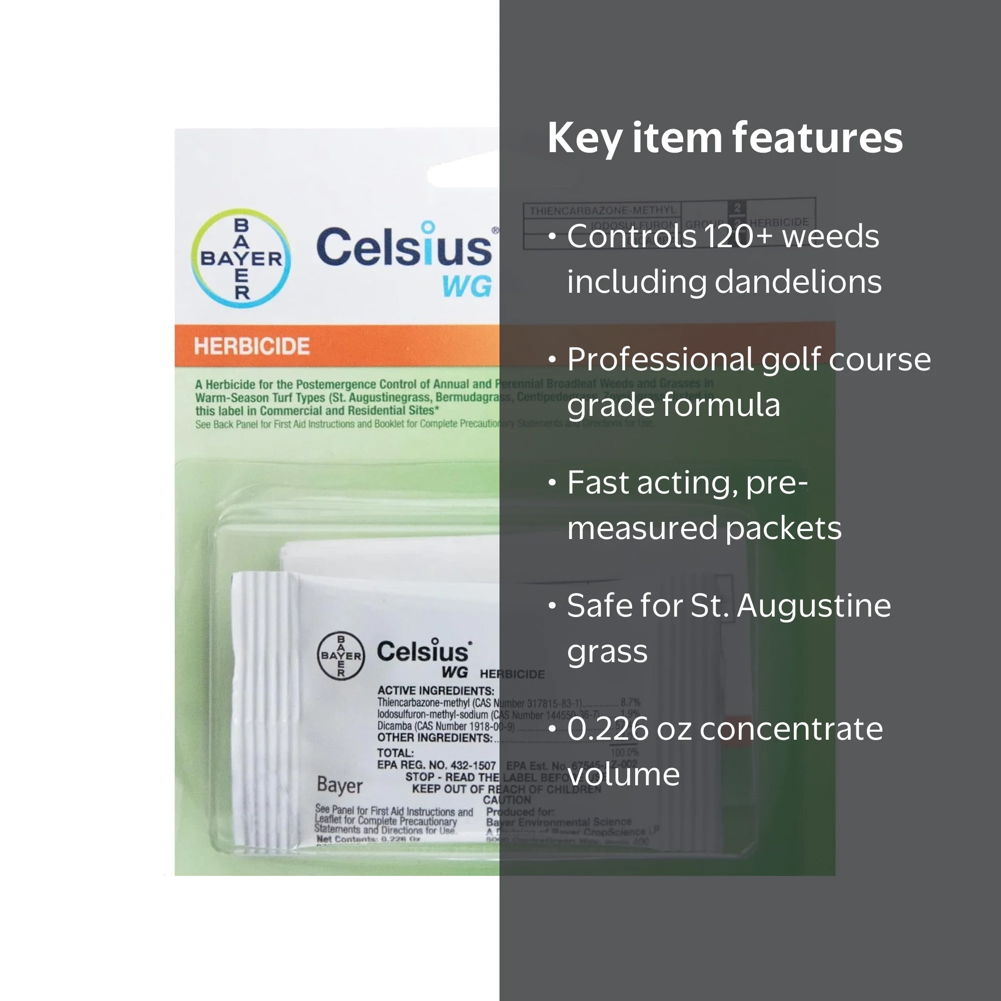 Celsius WG - 0.226 oz Easy Mix Packet-Post Emerge Weed Control - Walmart.com