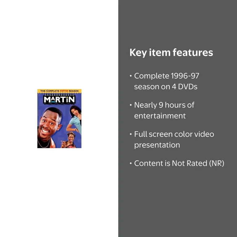 Martin: The Complete Fifth Season (RPKG/DVD) [DVD] - Walmart.com