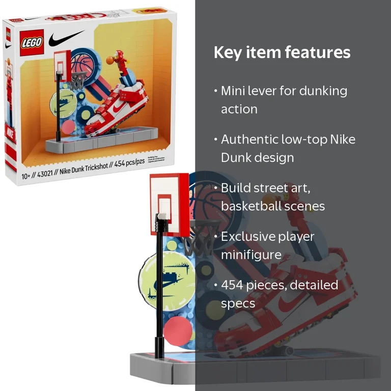 LEGO Nike Dunk Trickshot Set 43021 - Walmart.com