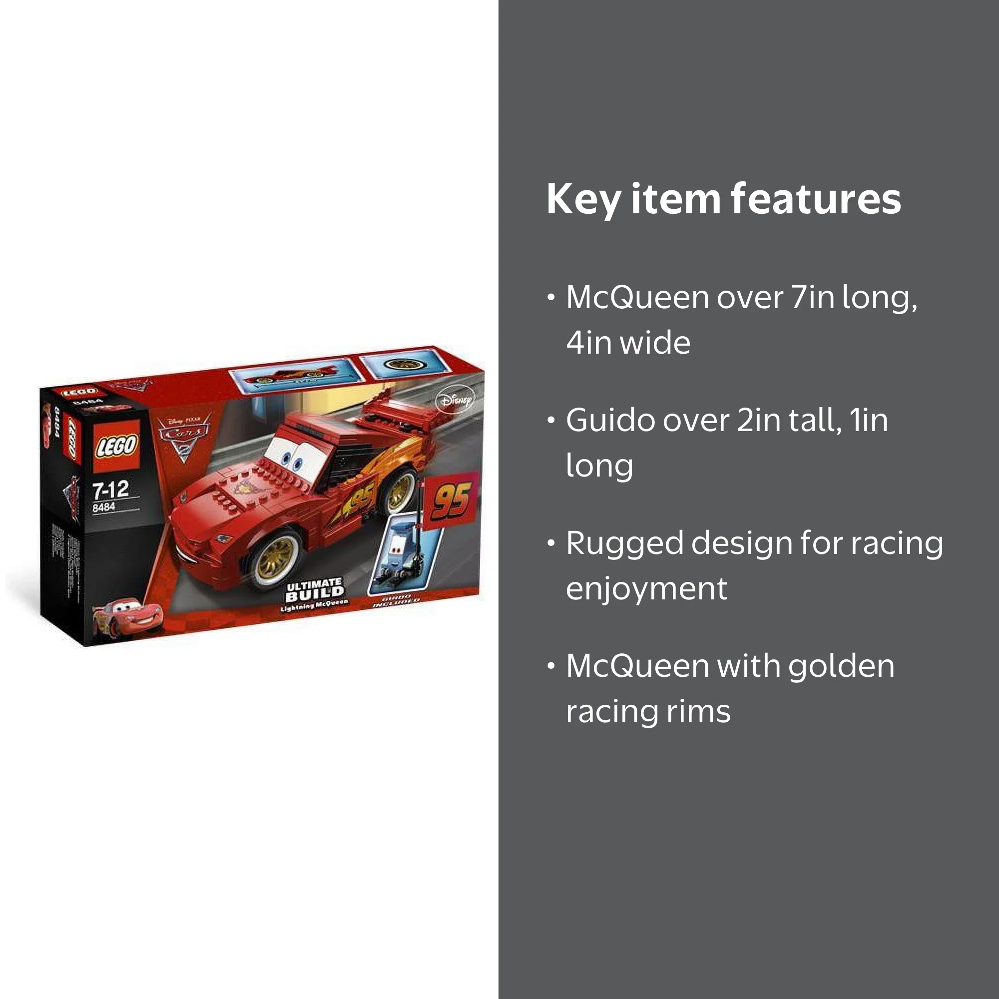 Disney Cars Cars 2 Ultimate Build Lightning McQueen Set LEGO 8484
