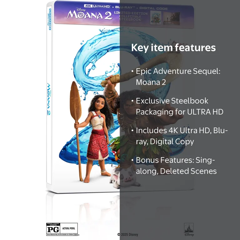 Buena Vista Home Entertainment, Moana 2 Steelbook 4K Ultra HD
