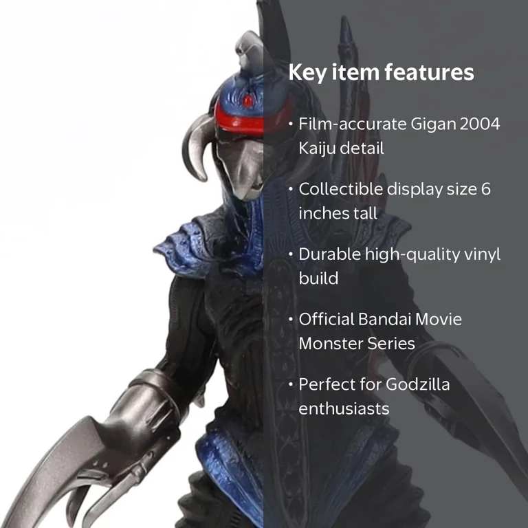 NAGASHIMA GIANTS 2000 フィギュアブック Bandai Namco, Godzilla Gigan 2004 Monster Series Vinyl Figure, 6