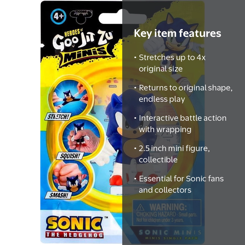 Heroes of Goo Jit Zu MINIS Sonic Action Figure - Walmart.com