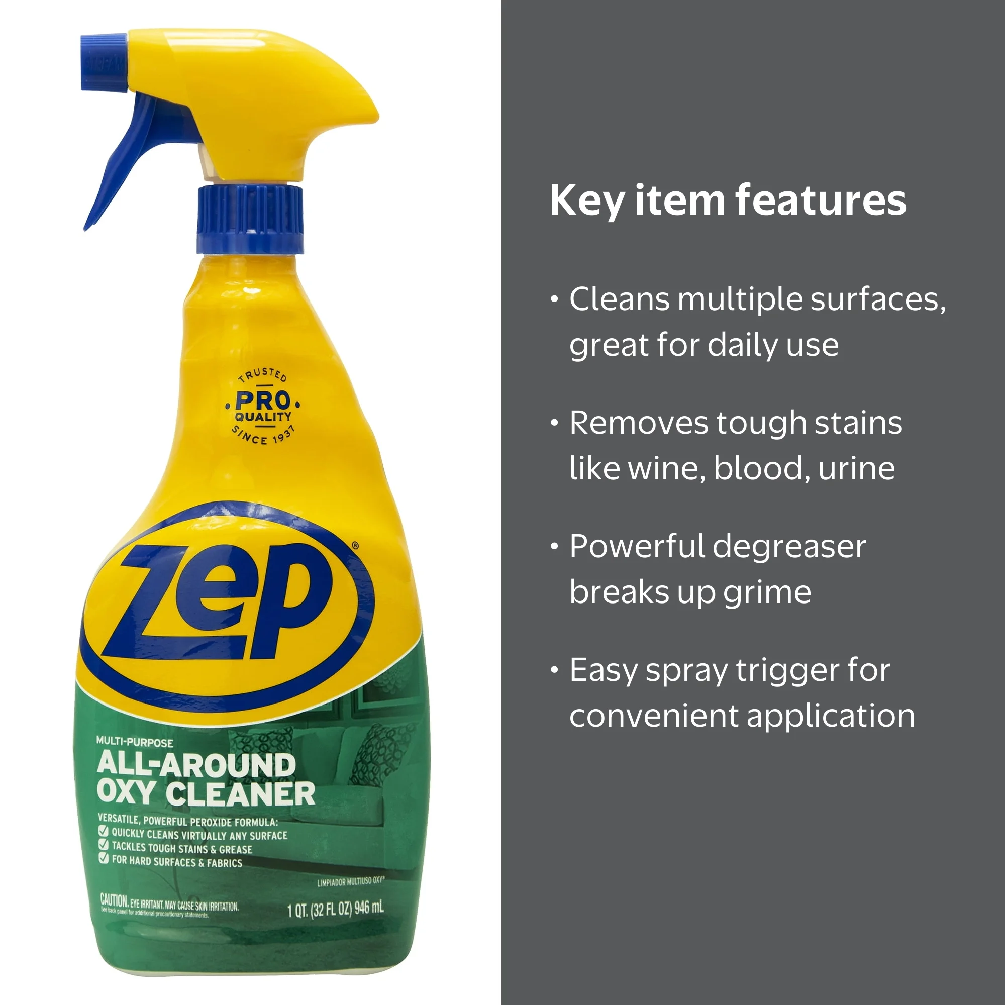 Zep All-Purpose Oxy Cleaner: House Deep Clean Solution - Walmart.com
