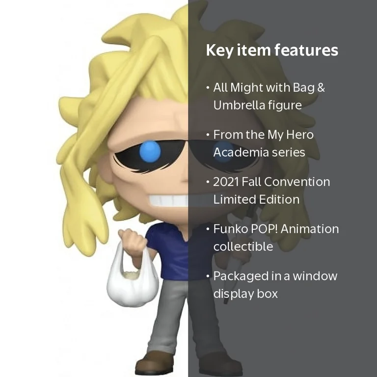 Funko Pop All Might, Hero Collectible Vinyl Exclusive Figurine