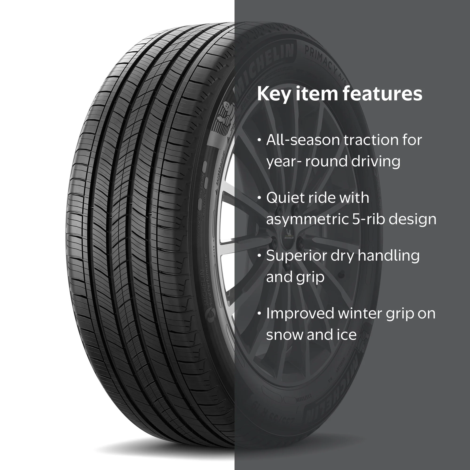 Michelin Primacy All-Season 225/60R17 99H Tire - Walmart.com