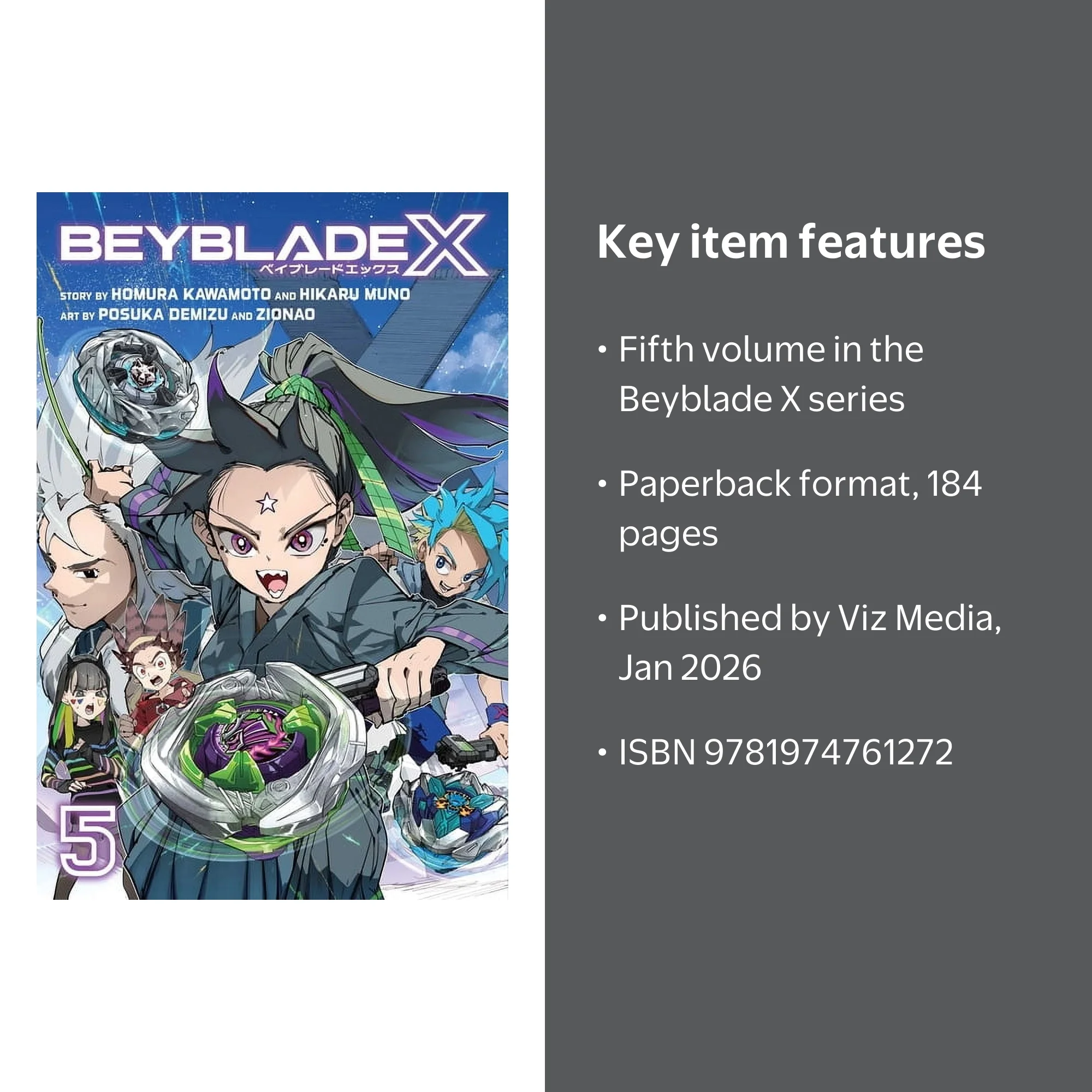 Beyblade X Beyblade X, Vol. 5, Book 5, (Paperback) - Walmart.com