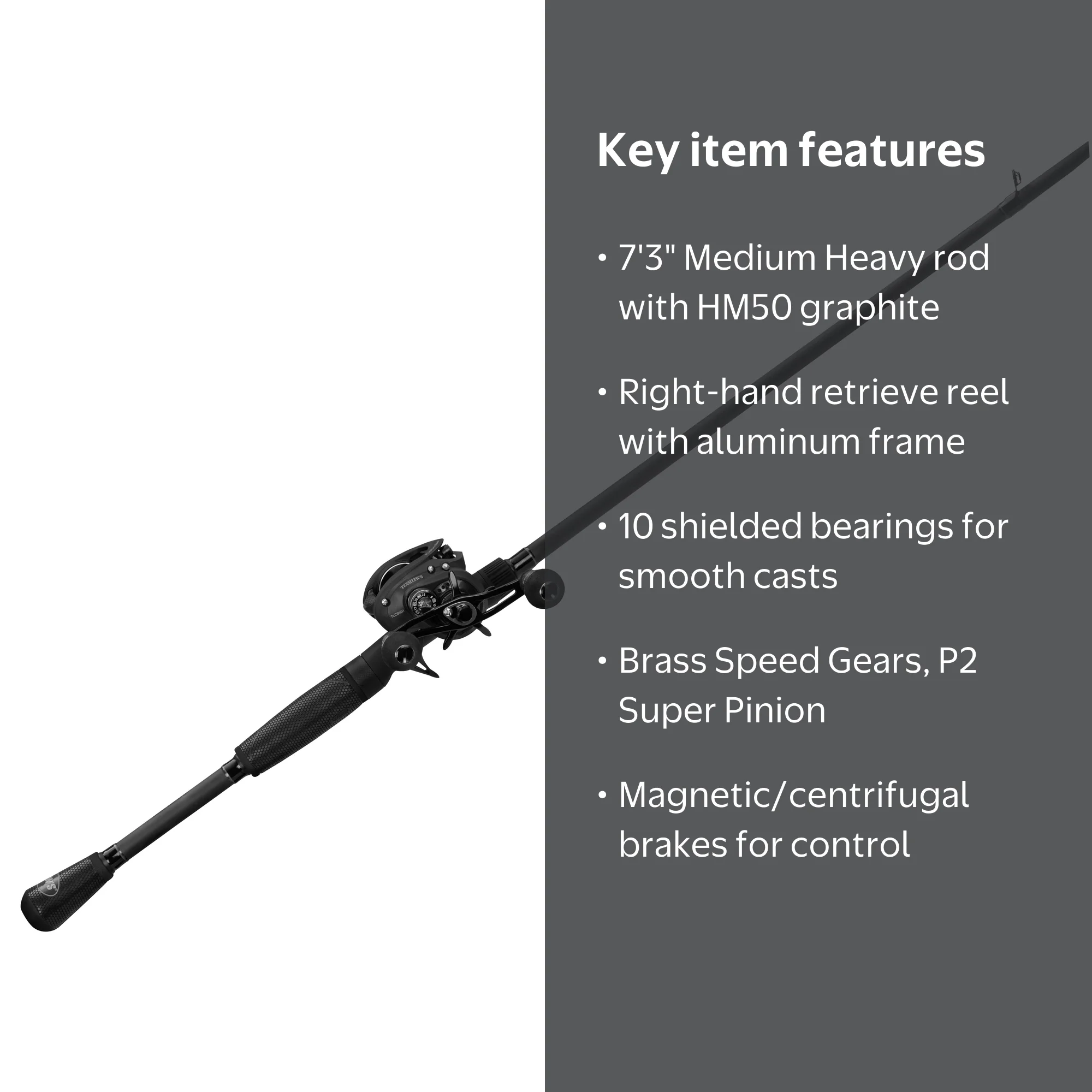 black baitcaster combo MAX X OPS Casting Designed by back Casting Rod Black Max Next