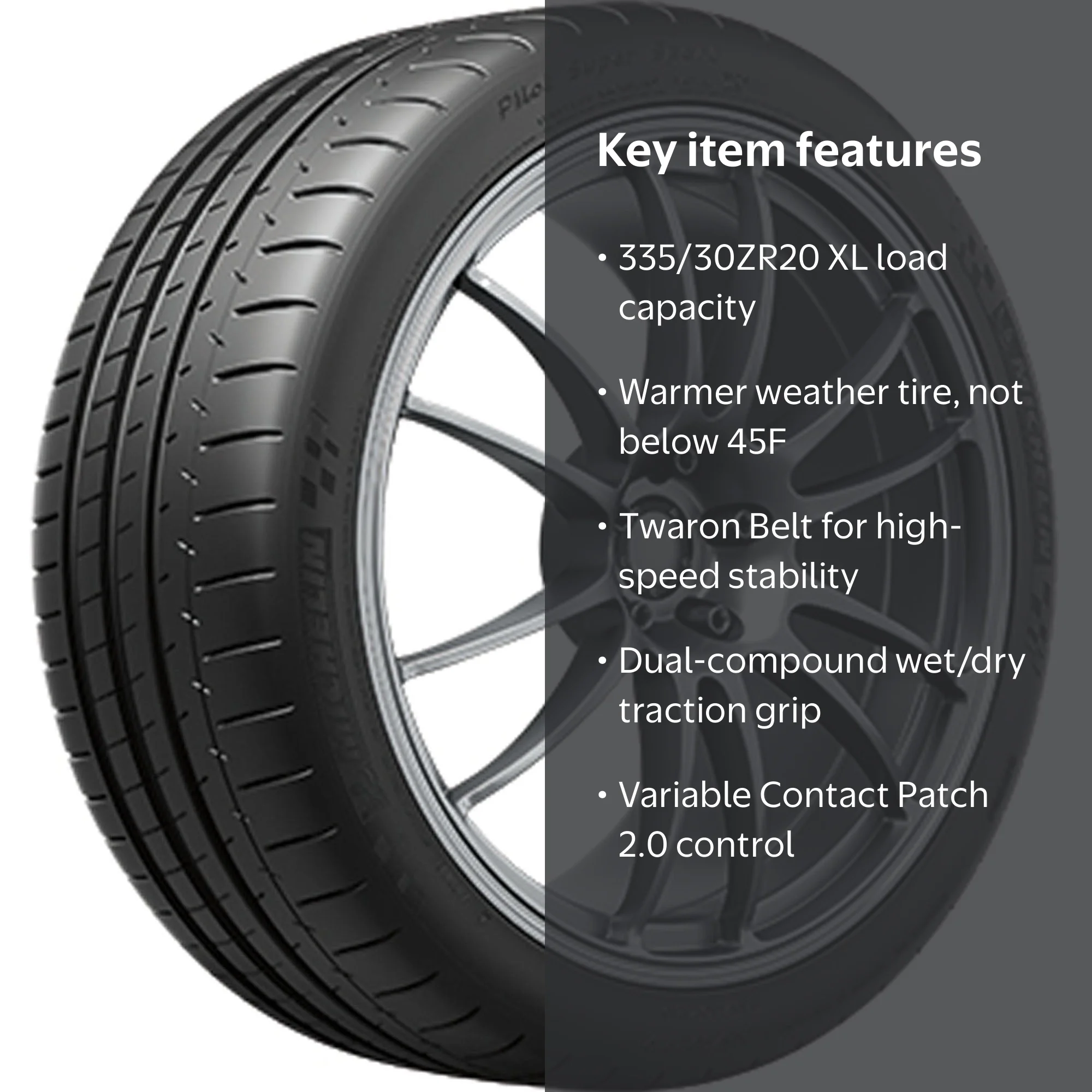 Michelin Pilot Super Sport UHP 335/30ZR20 (108Y) XL Passenger Tire