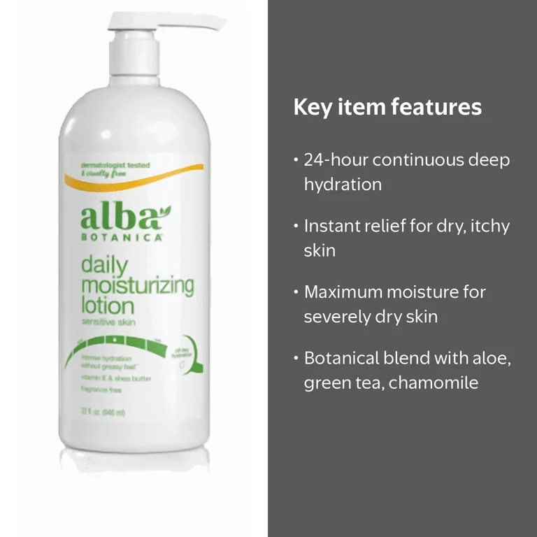 Alba Botanica, Body Lotion, Very Emollient, Dry Skin Formula, 32