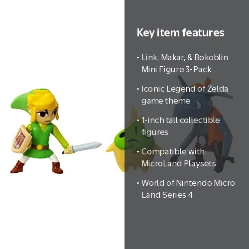 Nintendo's The Legend of Zelda Micro Figure Set: Link, Makar